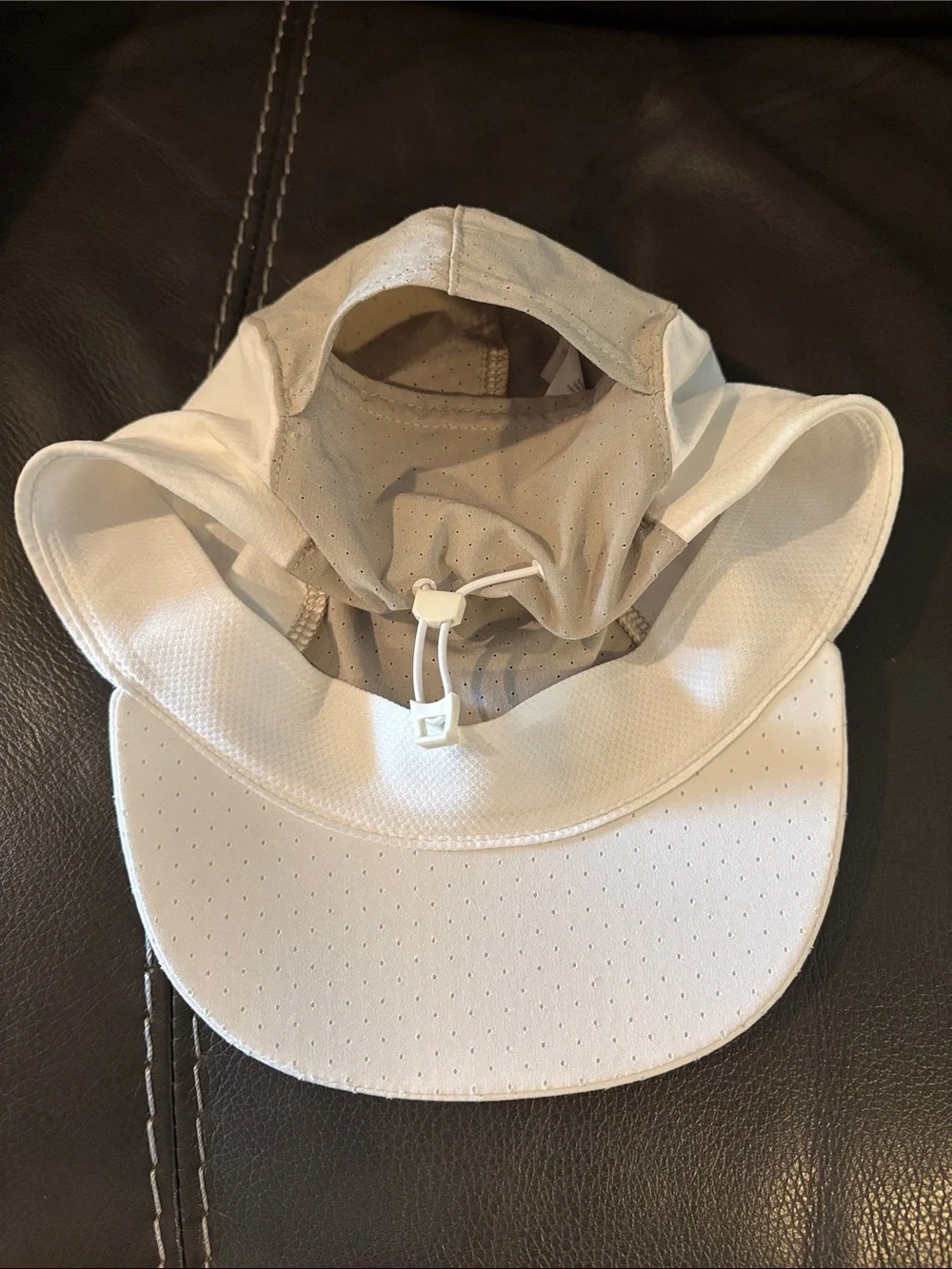 Lululemon Light Gray & White Running Hat
